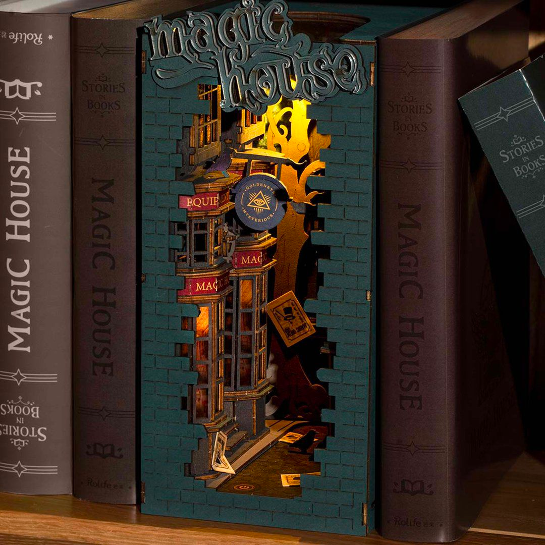 Robotime Magic House 3D Wooden DIY Miniature House Book Nook