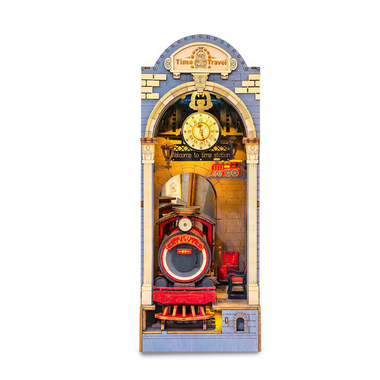 Robotime Time Travel 3D Wooden DIY Miniature House Book Nook