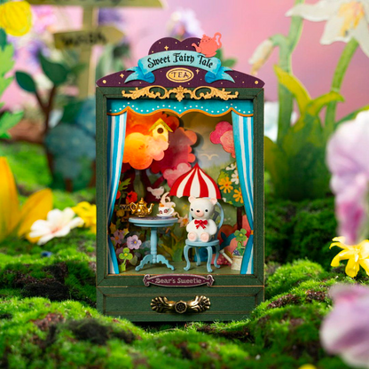 Robotime Bear's Sweetie DIY Miniature Dollhouse Box Theatre