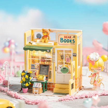 Robotime Mind-Find Bookstore DIY Miniature House
