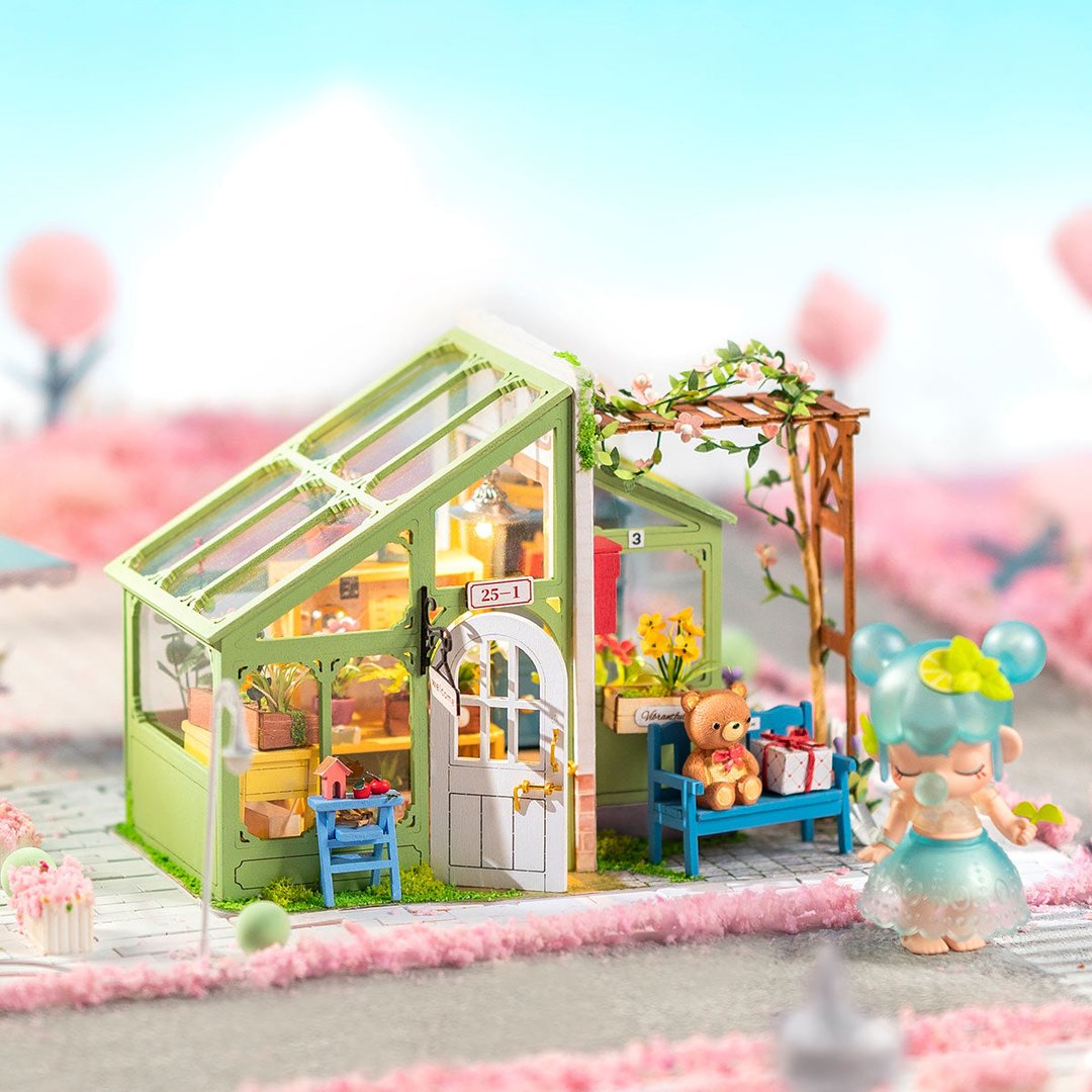 Robotime Spring Encounter Flowers DIY Miniature House