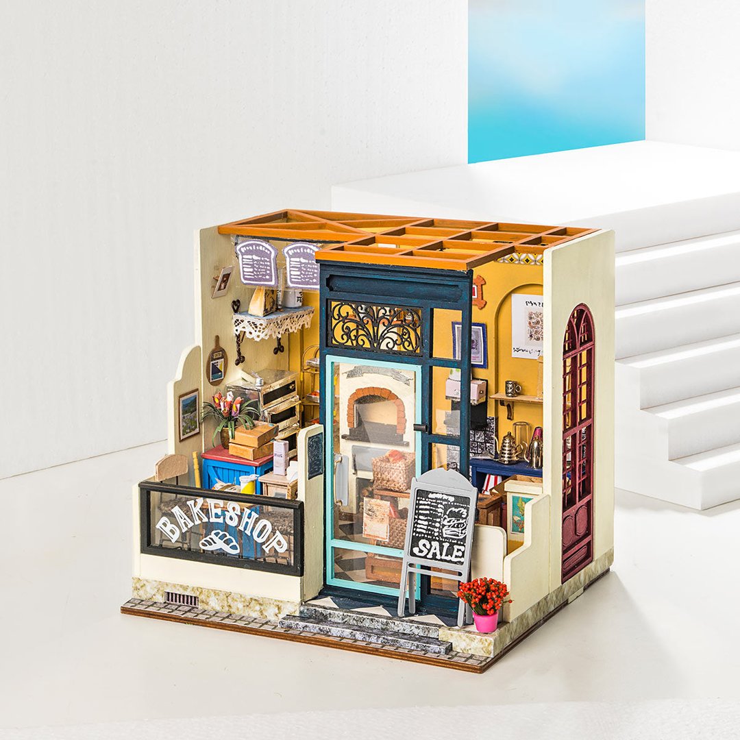 Robotime Nancy's Bake Shop Miniature Dollhouse Kit