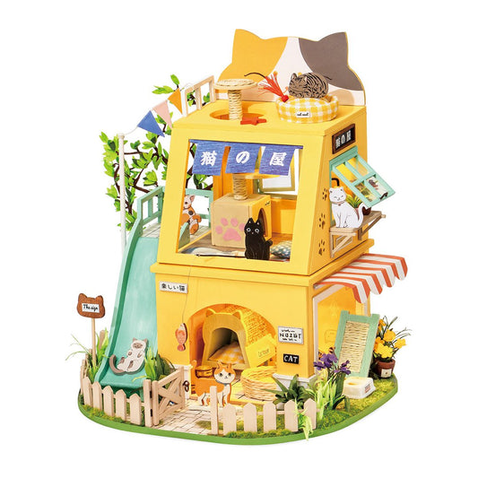 Robotime Cat House DIY Miniature House Kit