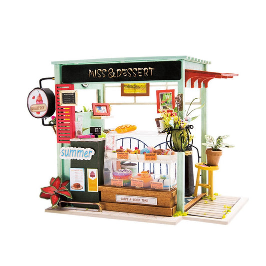 Robotime Dessert Shop DIY Miniature Sweets Station Kit 1:20