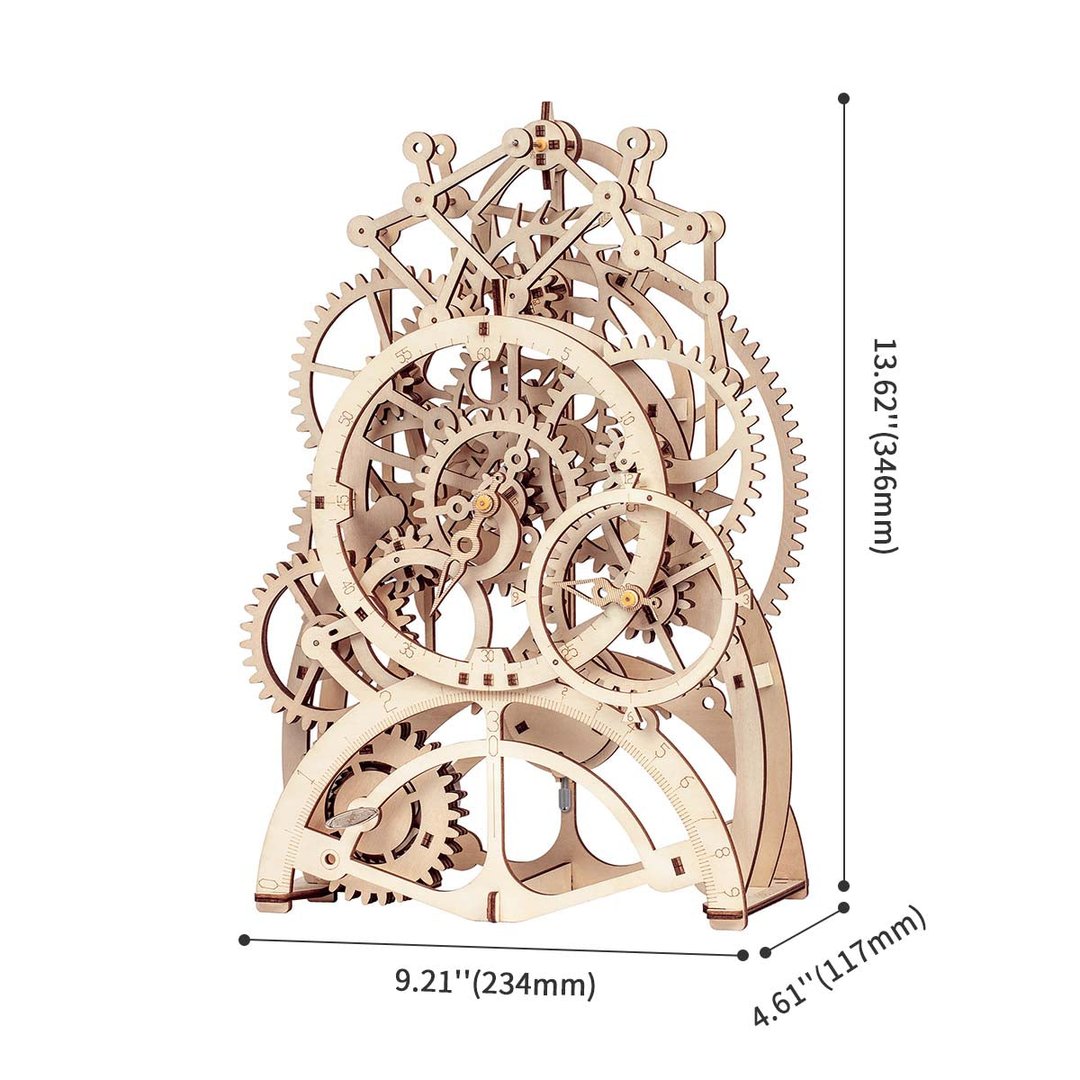 Robotime Pendulum Clock Mechanical Gears 3D Wooden Puzzle