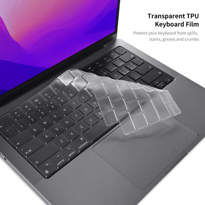 Hardshell Case & Keyboard Cover For MacBook Pro 2021 16 inch A2485 (M1) Transparent