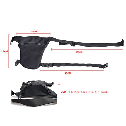Unisex Adjustable Waist & Leg Bag For Motorcycles & Outdoor Use