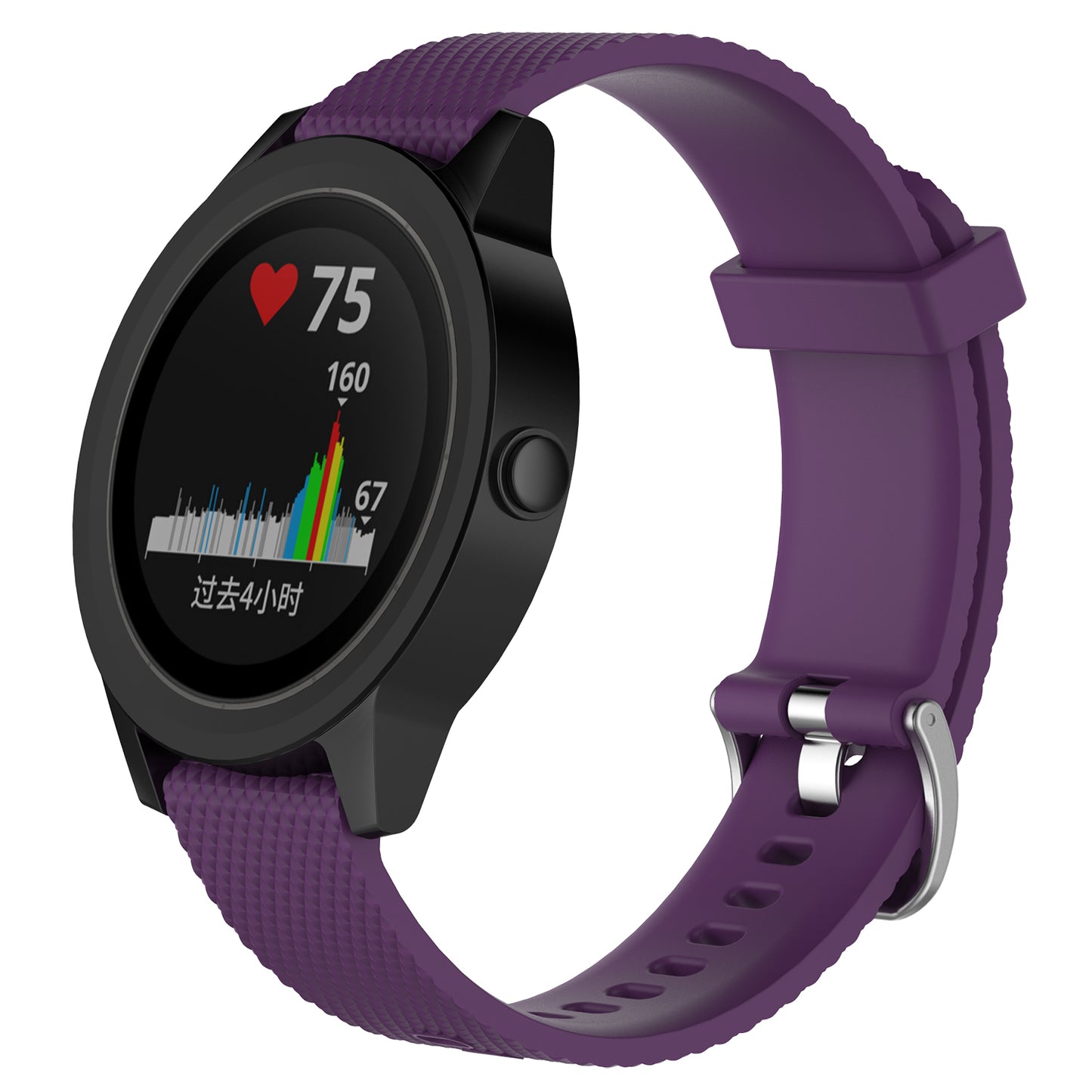 Silicone Watch Strap Band Garmin Vivoactive 3 20mm Purple - We Love Gadgets