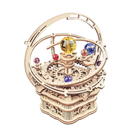 Robotime Starry Night Orrery 3D Puzzle Mechanical Music Box