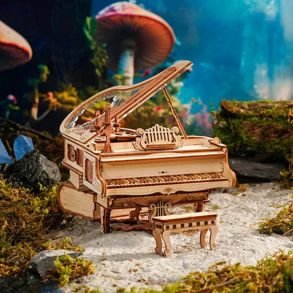 Magic Piano Mechanical Music Box 3D Wooden Puzzle