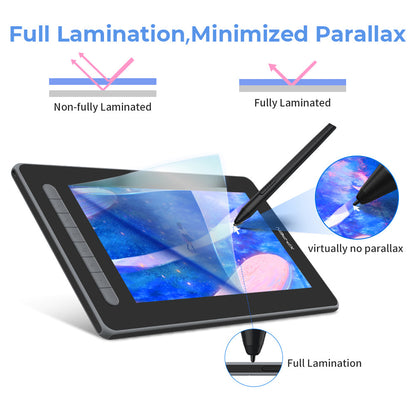 XPPen Artist 12 (2nd Gen) Pen Display Graphics Drawing Tablet Black