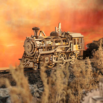 Robotime Locomotive Mechanical Gears 3D Wooden Puzzle