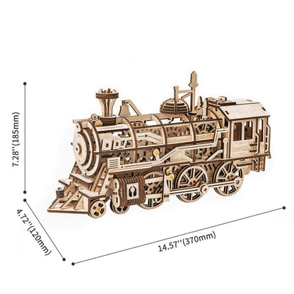 Robotime Locomotive Mechanical Gears 3D Wooden Puzzle