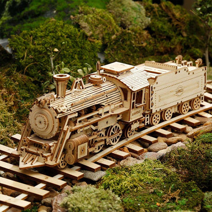 Robotime Prime Steam Express Train 3D Wooden Puzzle