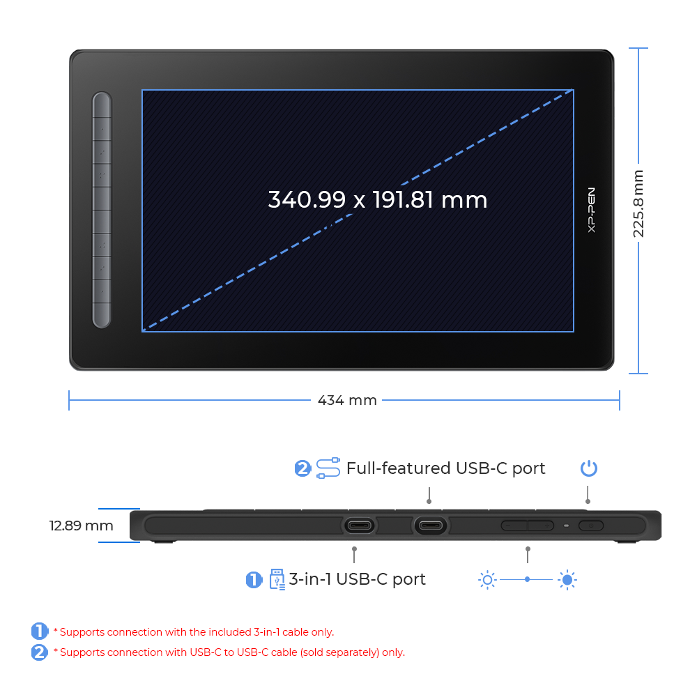 XPPen Artist 16 (2nd Gen) Pen Display Graphics Drawing Tablet