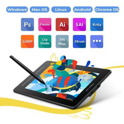 XPPen Artist 10 (2nd Gen) Pen Display Graphics Drawing Tablet Black